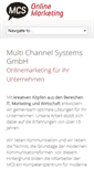 Mobile Screenshot of mcs-onlinemarketing.com